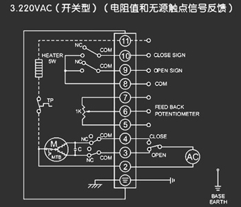 220VAC開(kāi)關(guān)型<a href='http://m.dexa.com.cn/Product/diefa/diandongdiefa/' target='_blank'>電動(dòng)<a href='http://m.dexa.com.cn/Product/diefa/' target='_blank'>蝶閥</a></a>接線(xiàn)圖